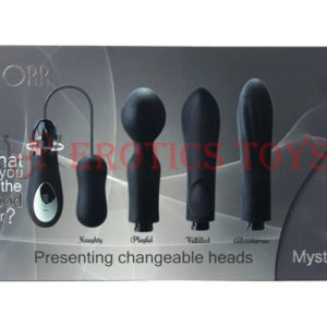 Código:	2864	DORR Mystic Switchable Head Vibe Set - Black Set of 4