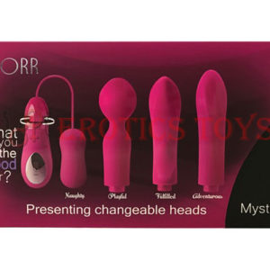 Código:	2866	DORR Mystic Switchable Head Vibe Set - Pink Set of 4