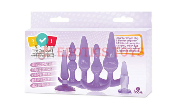 Código:	2867	Try-Curious Anal Plug Kit - Purple