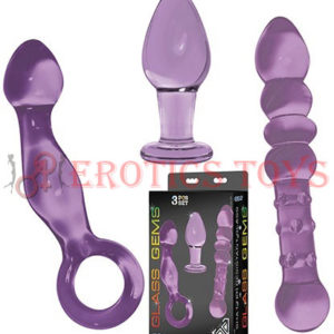 Código:	2875	Nobu Glass Gems 3 pc Set - Purple