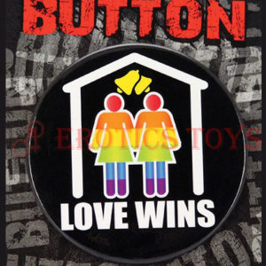 Código:	3037	Button Female - Love Wins 3"