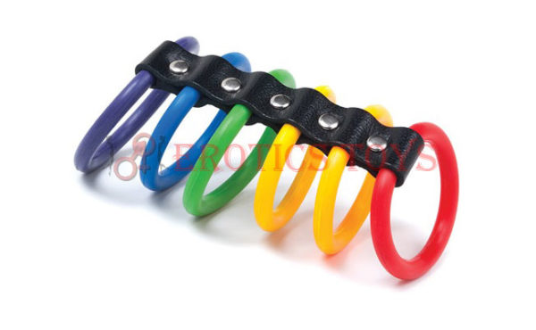 Código:	3084	KinkLab Stockroom 6 Gates of Pride Cockrings - Bulk