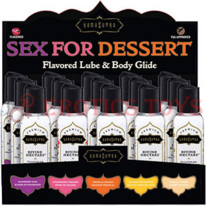 Código: 3221 Kama Sutra Divine Nectars Prepack Display - 2 oz Asst. Flavors Display of 15