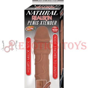 Código:	3436	Natural Realskin Penis Extender - Brown