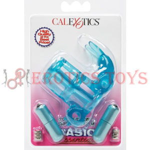 Código:	3465	Basic Essentials Double Trouble Vibrating Support System - Blue