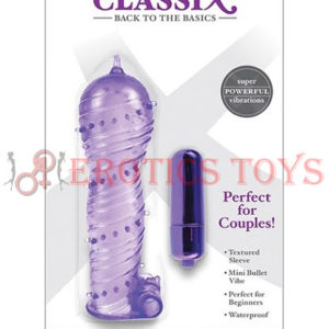 Código:	3407	Classix Textured Sleeve & Bullet - Purple