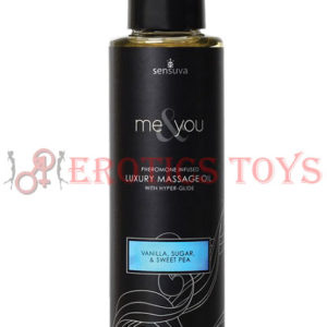 Código:	3654	Sensuva Me & You Massage Oil - 4.2 oz Vanilla Sugar Sweet Pea