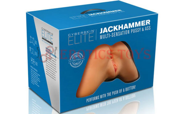 Código:	3745	CyberSkin Elite Jackhammer Pussy & Ass - Light