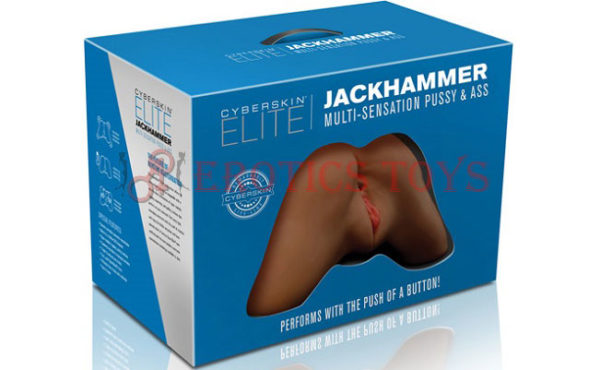 Código:	3746	CyberSkin Elite Jackhammer Pussy & Ass - Dark