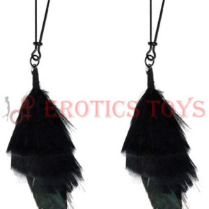 Código:	4111	Bijoux de Nip Black Feather w/Black Tweezer Clamp