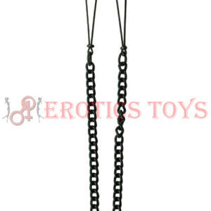 Código:	4163	Spartacus Adjustable Black Tweezer Nipple Clamps w/Chain