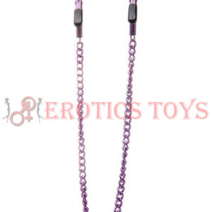 Código:	4164	Shots Ouch Adjustable Nipple Clamps w/Chain - Purple