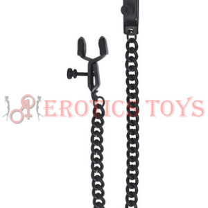 Código:	4166	Spartacus Adjustable Alligator Nipple Clamps w/Black Chain