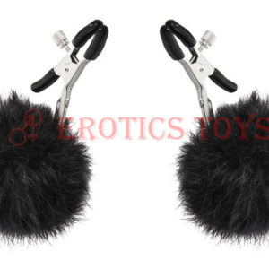 Código:	4169	Sincerely Fur Nipple Clips - Black