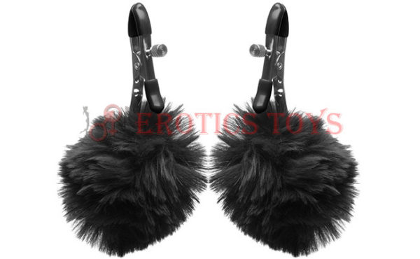 Código:	4171	"Charmed Pom Pom Nipple Clamps - Black "