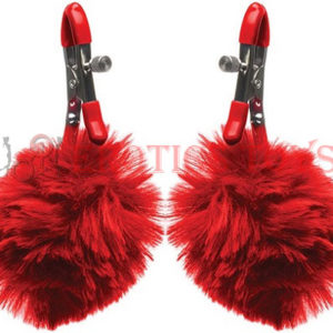 Código:	4172	Charmed Pom Pom Nipple Clamps - Red