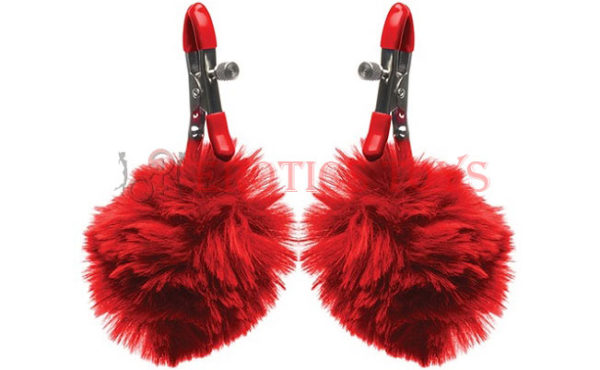 Código:	4172	Charmed Pom Pom Nipple Clamps - Red