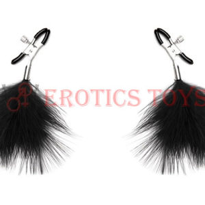 Código:	4174	Lux Fetish Feather Nipple Clips - Black
