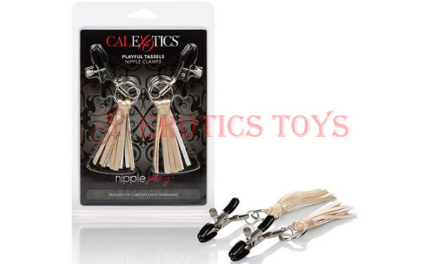 Código:	4108	Nipple Play Playful Tassels Nipple Clamps - Gold