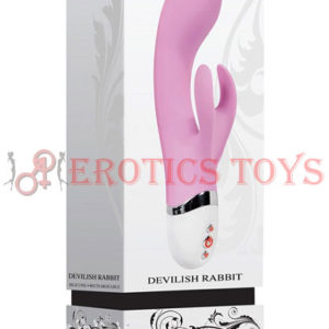 Código:	4354	Evolved Devilish Rabbit Rechargeable Vibrator - Pink