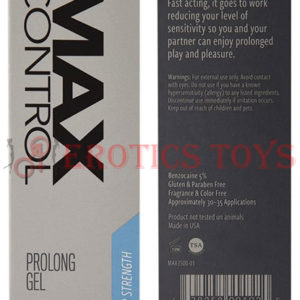 Código:	4572	Max Control Prolong Gel Regular Strength - 1.2 oz
