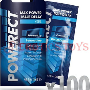 Código:	4590	Powerect Benzocaine Delay Serum Foils - 3 ml Box of 100
