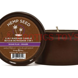 Código:	4921	Earthly Body Holiday 2019 3 in 1 Massage Candle - 6 oz Sugar Plum