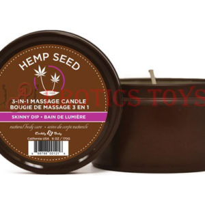 Código:	4929	Earthly Body Suntouched Hemp Candle - 6 oz Round Tin Skinny Dip