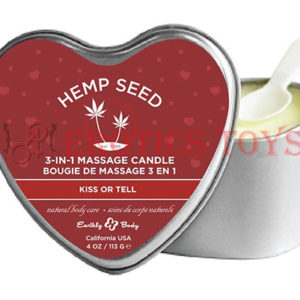 Código:	4939	Earthly Body Valentine 2020 3 in 1 Massage Heart Candle - 4 oz Kiss or Tell