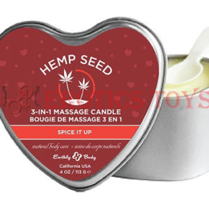 Código:	4940	Earthly Body Valentine 2020 3 in 1 Massage Heart Candle - 4 oz Spice it Up