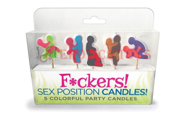 Código:	4953	Fuckers Sex Position Candles - Set of 5