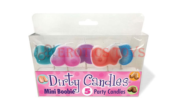Código:	4954	Mini Boobie Dirty Candle Set - Set of 5