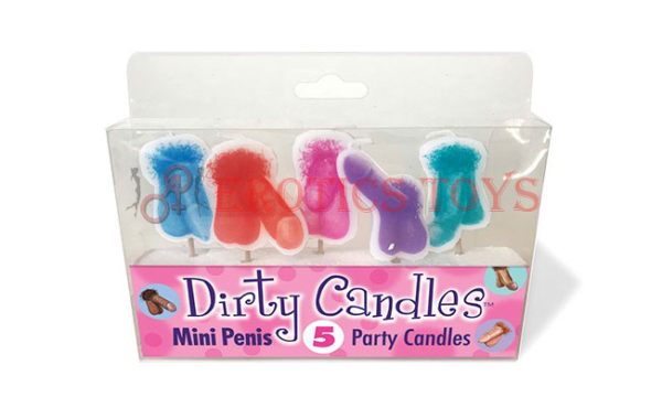 Código:	4955	Mini Penis Dirty Candle Set - Set of 5
