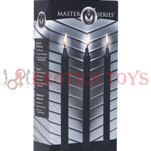 Código:	4980	Master Series Fetish Drip Candles - Dark Drippers Set of 3