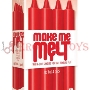 Código:	4984	The 9's Make Me Melt Sensual Warm Drip Candles - Red Hot Pack of 4