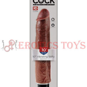 Código:	5119	King Cock 10" Vibrating Stiffy - Brown