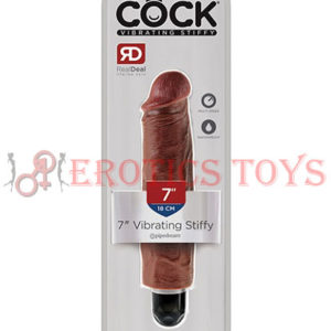 Código:	5121	King Cock 7" Vibrating Stiffy - Brown