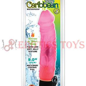 Código:	5123	Crystal Caribbean Jelly Vibe #5 Waterproof - 10 Function Pink