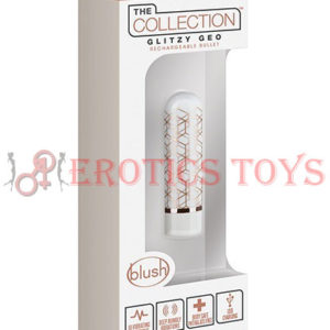 Código:	5188	Blush The Collection Glitzy Geo Rechargeable Bullet - Rose Gold