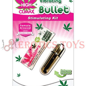Código:	5190	High Climax Vibrating Bullet Stimulating Kit w/Hemp Seed Oil - Silver