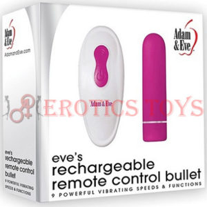 Código:	5196	Adam & Eve Eve's Rechargeable Remote Control Bullet - Pink/White - USB