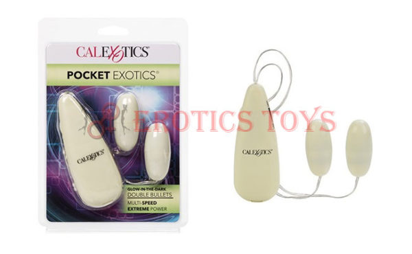 Código:	5197	Pocket Exotics Glow In The Dark Double Bullets