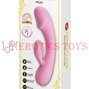 Código:	5269	Pretty Love Ron Phallic Liquid Silicone Rabbit - Pink