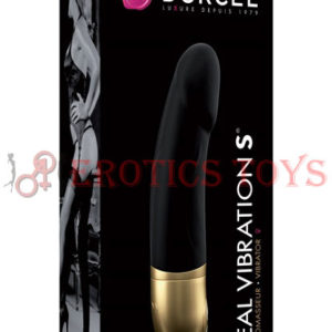 Código:	5027	Dorcel Real Vibration S 6" Silicone Vibrator - Black/Gold