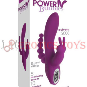 Código:	5290	Power Bunnies Quivers G-Spot Vibe - Purple