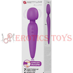 Código:	5295	Pretty Love Meredith Liquid Silicone Wand - Purple