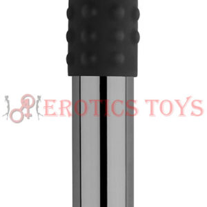 Código:	5379	Le Wand Chrome Bullet Rechargeable Vibrator w/Silicone Textured Ring - Black