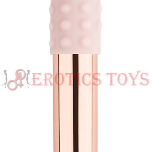 Código:	5380	Le Wand Chrome Bullet Rechargeable Vibrator w/Silicone Textured Ring - Rose Gold