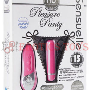 Código:	5403	Sensuelle Pleasure Panty Bullet w/Remote Control - 15 Function Pink