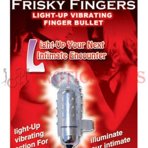 Código:	5455	Frisky Finger Light Up Vibrating Finger Bullet - Clear